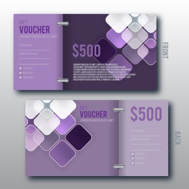 Modern hediye çeki şablonu