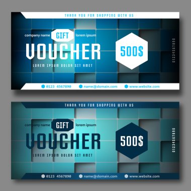 Modern hediye çeki küpleri