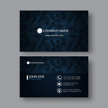 Soyut zarif kartvizit şablonu.