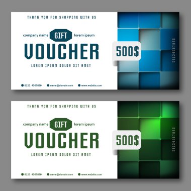 Modern hediye çeki küpleri