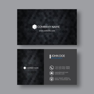 Soyut zarif kartvizit şablonu.