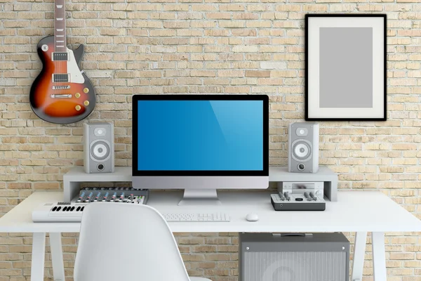 Home Studio di registrazione — Foto Stock