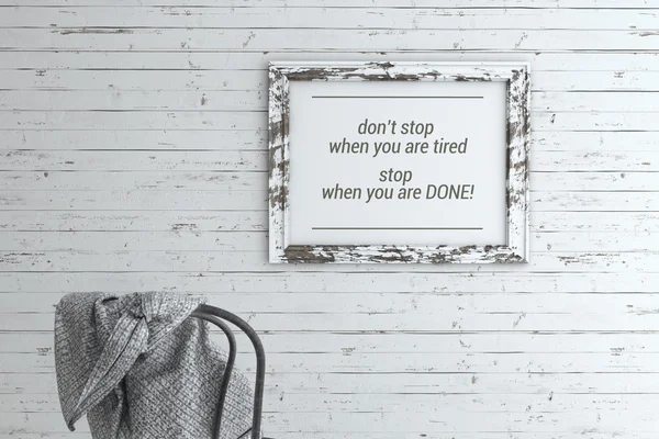 Inspirational Quote on Picture Frame. — Stock Photo, Image