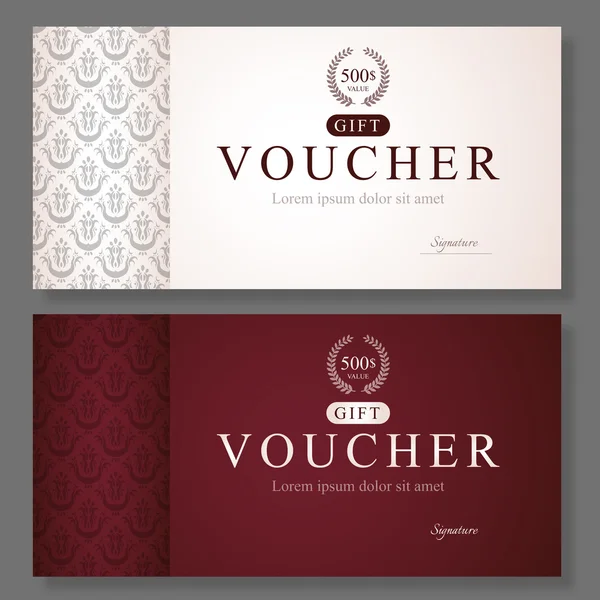 Gift Voucher Template — Stock Vector