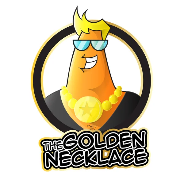 Die goldene Kette — Stockvektor