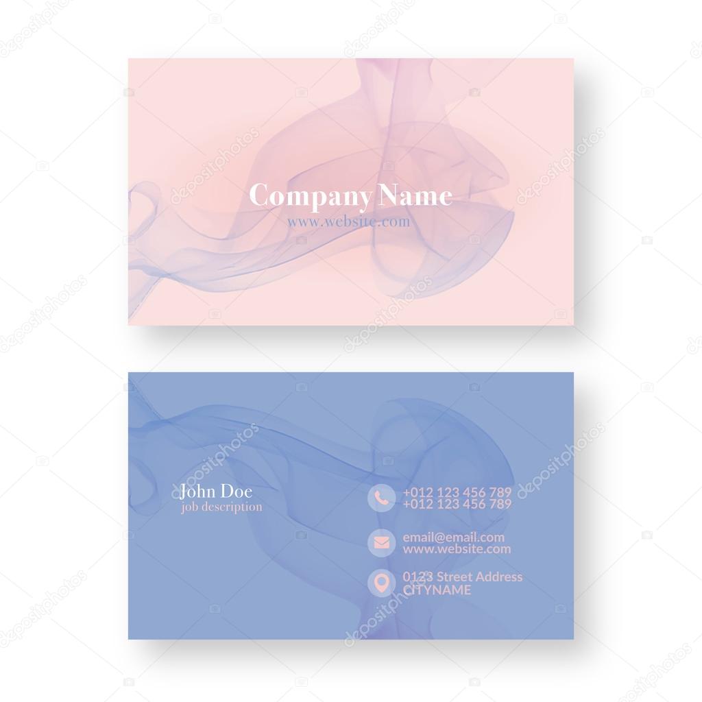 Abstract Modern Business Card Template. Vector Illustration.