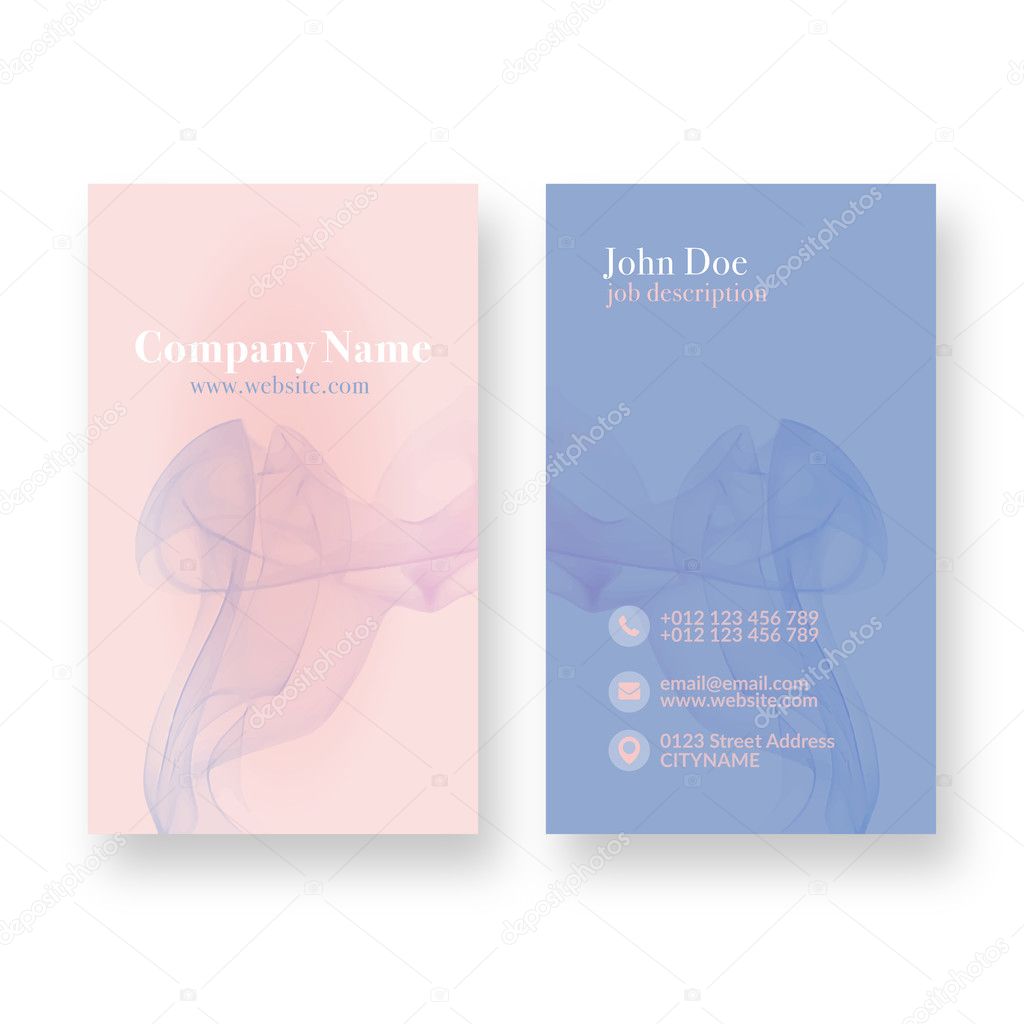 Abstract Modern Business Card Template. Vector Illustration.