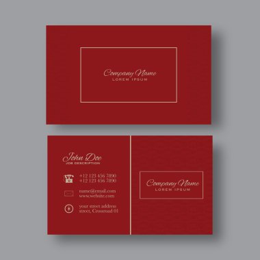 Soyut zarif kartvizit şablonu