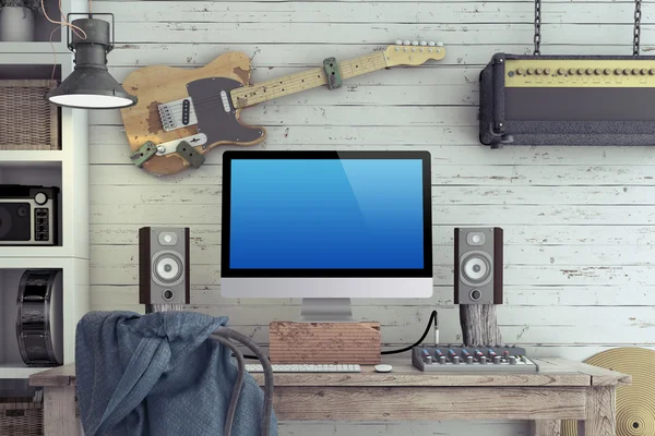 Home Recording Studio — Stock Photo, Image