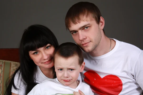 Lycklig familj. — Stockfoto