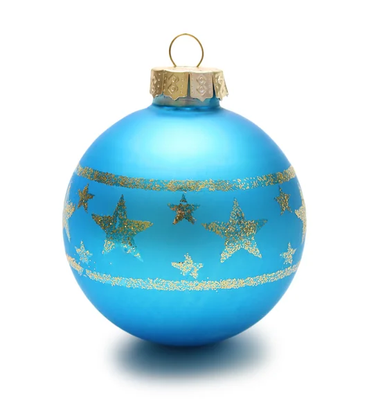 Blue Christmas ball — Stock Photo, Image