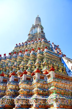 Bangkok renkli Asya Tapınak