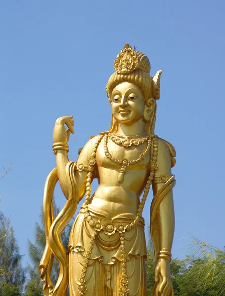 Graceful golden buddha statue — Stock Photo, Image