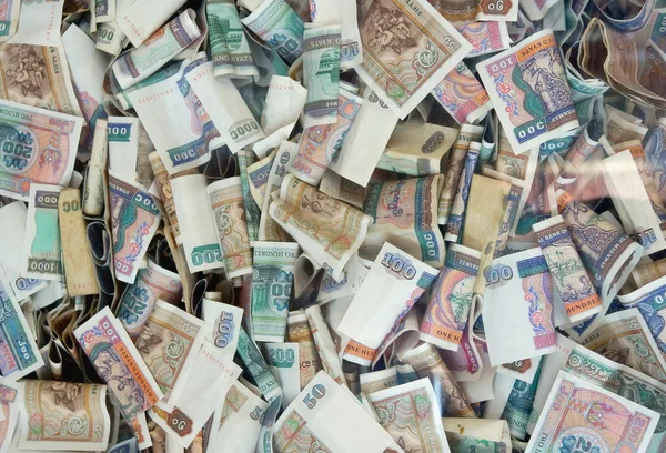 Lleno de billetes de dinero — Foto de Stock