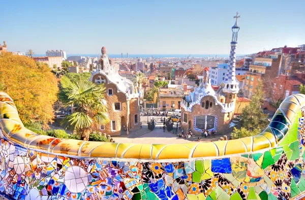 Park Guell in city of barcelona — Stock Photo, Image
