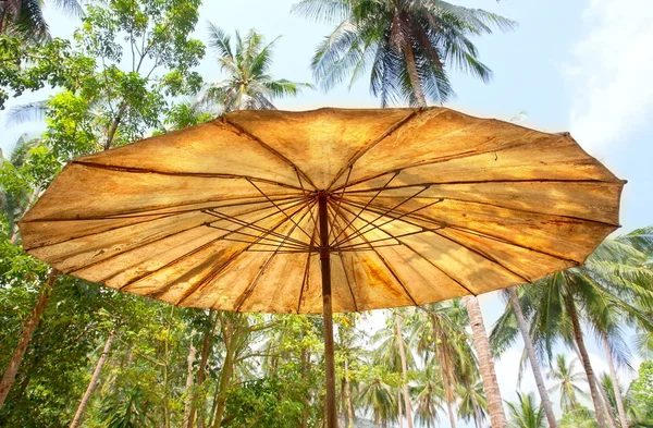 Gamla asiatiska paraply Stockbild