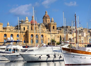 Valetta şehri büyük liman