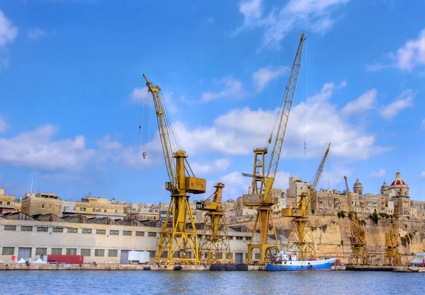 Large harbor cranes — Stock Photo, Image