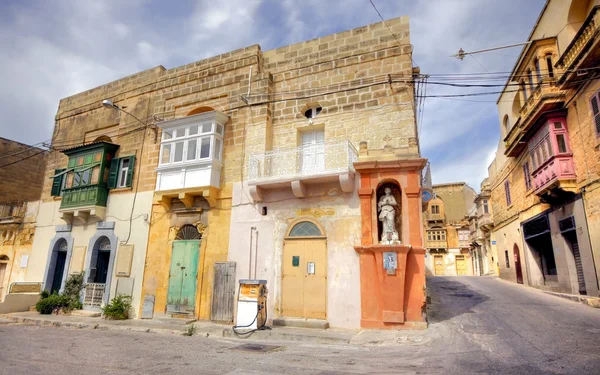 Street scene on island of Gozo — Stock Photo, Image