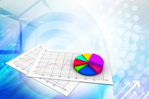 Kuchendiagramm — Stockfoto