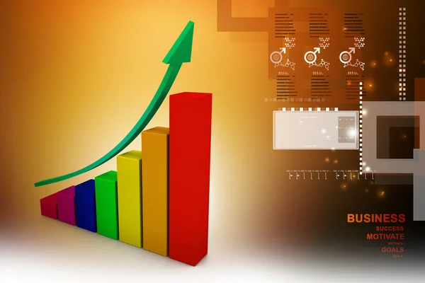 Gráfico empresarial — Fotografia de Stock