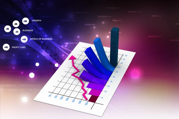 Business graph — Stock Photo, Image