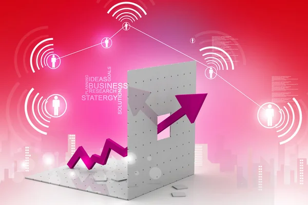 Gráfico de negocios —  Fotos de Stock