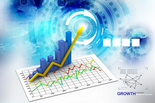 Wirtschaftsgrafik — Stockfoto