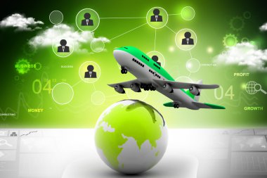 3D hava hattı üzerinden dünya