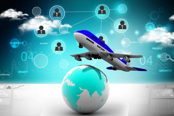 3D hava hattı üzerinden dünya