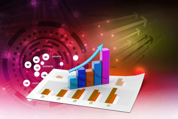 Gráfico empresarial — Fotografia de Stock