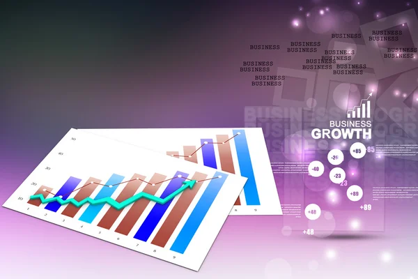 Wirtschaftsgrafik — Stockfoto