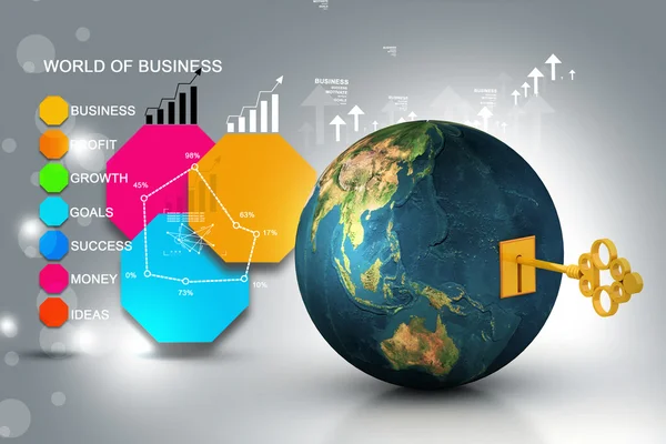 Clave del mundo — Foto de Stock