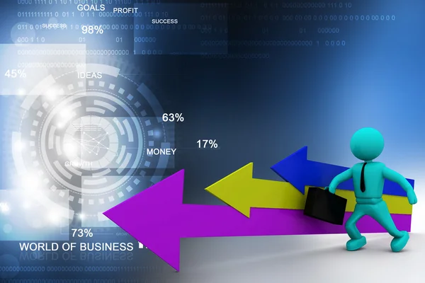 Rörelseriktning till framgång — Stockfoto