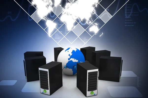 Global computer network — Stock Photo, Image