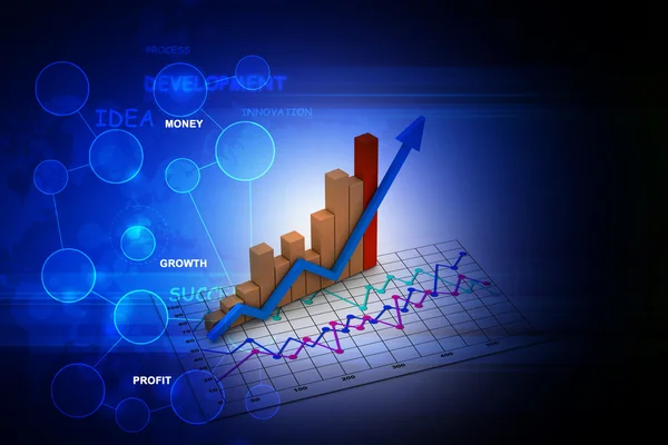 Wirtschaftsgrafik — Stockfoto