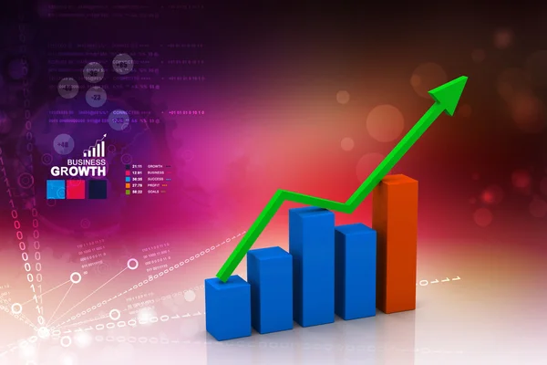 Gráfico empresarial — Fotografia de Stock