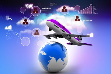 3D hava hattı üzerinden dünya