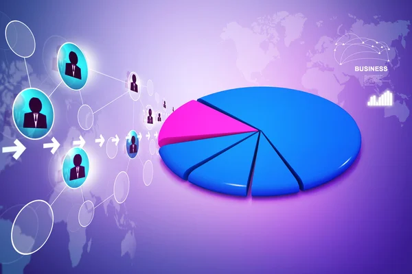 Cirkeldiagram — Stockfoto