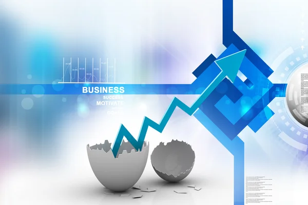 Business graph — Stock Photo, Image