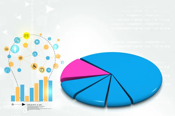 Cirkeldiagram — Stockfoto