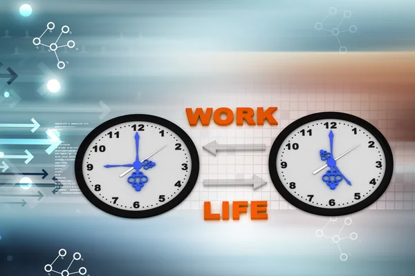 Trabalho & Tempo de vida — Fotografia de Stock