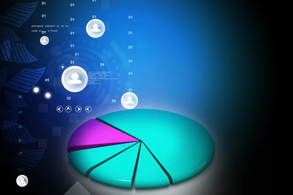 Cirkeldiagram — Stockfoto