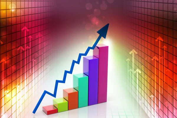 Gráfico empresarial — Fotografia de Stock