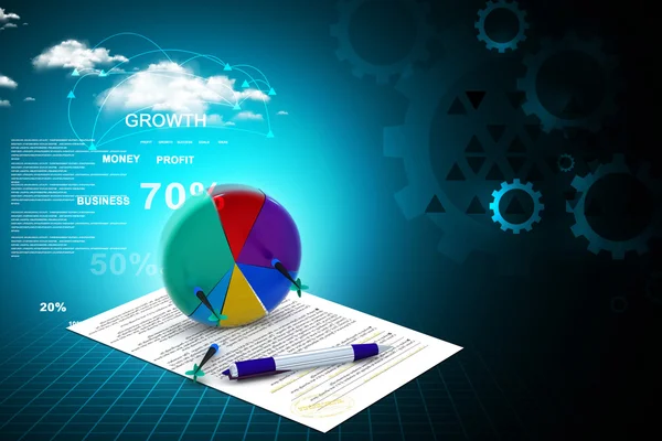 Affärsdiagram — Stockfoto