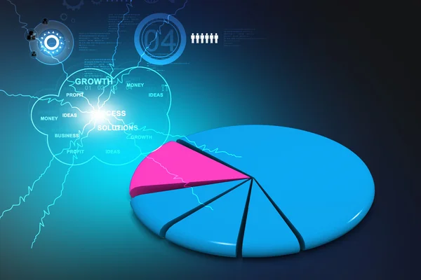 Cirkeldiagram — Stockfoto