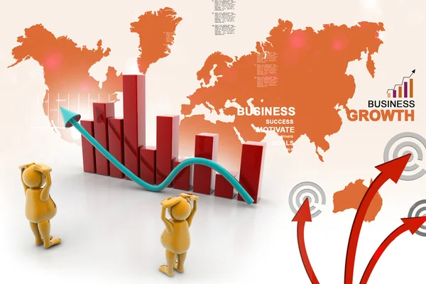 Business graph — Stock Photo, Image