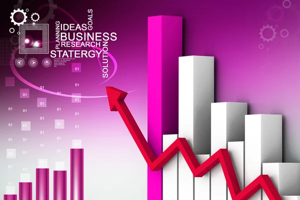 Business graph — Stock Photo, Image