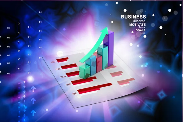 Business graph — Stock Photo, Image