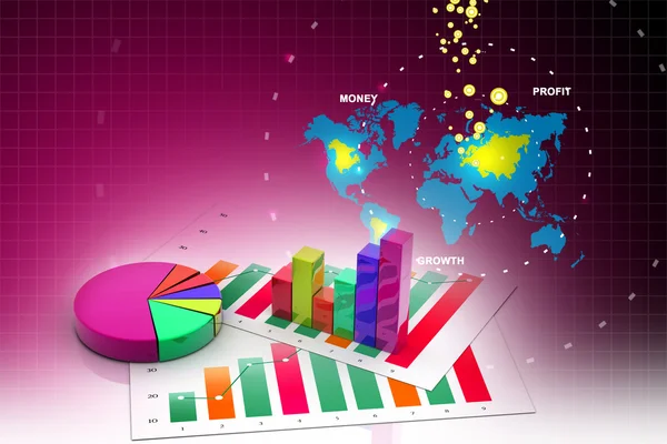 Affärsdiagram — Stockfoto